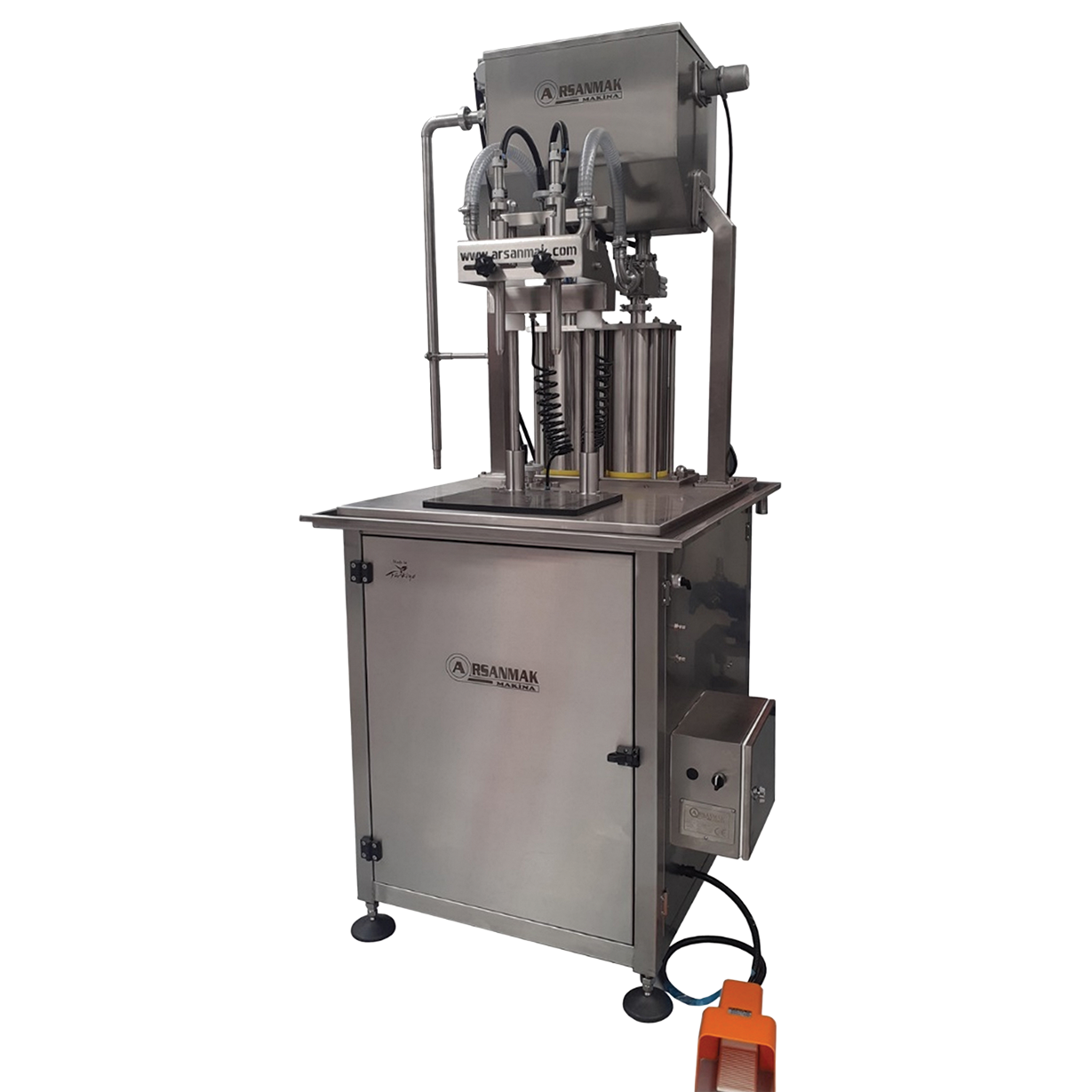 Máquina de Llenado Semiautomática de Doble Boquilla